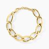 Histoire d'Or Bracelet Justinien Acier Dor&eacute;