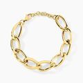Histoire d'Or Bracelet Justinien Acier Dor&eacute;