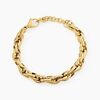 Histoire d'Or Bracelet Chaine Epaisse Acier Dore Dusty