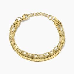 Histoire d'Or Bracelet Mandera Acier Jaune
