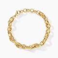 Histoire d'Or Bracelet Murano Acier Jaune