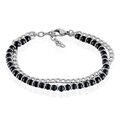 Histoire d'Or Bracelet Magalos Acier Blanc Onyx