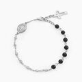 Histoire d'Or Bracelet Maximus Acier Blanc Onyx