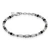 Histoire d'Or Bracelet Cliff Acier Gris Labradorite H&eacute;matite Oxyde De Zirconium