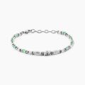 Histoire d'Or Bracelet Cliff Acier Gris Aventurine H&eacute;matite Oxyde De Zirconium