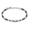 Histoire d'Or Bracelet Cliff Acier Gris Agate H&eacute;matite Oxyde De Zirconium