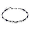 Bracelets sur Grenoble : Histoire d'Or Bracelet Cliff Acier Gris Agate H&eacute;matite Oxyde De Zirconium