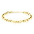 Histoire d'Or Bracelet Maille Acier Dor&eacute; Virgil