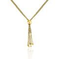 Histoire d'Or Collier Sautoir Acier Dor&eacute; Nanaia