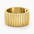 Histoire d'Or Bague Sicily Acier Dor&eacute;