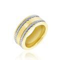 Histoire d'Or Bague Andro Acier Bicolore
