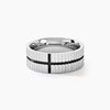 Histoire d'Or Bague Odin Acier Bicolore