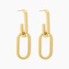 Histoire d'Or Boucles D'oreilles Pendantes Urban Line Acier Dor&eacute;