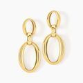 Histoire d'Or Boucles D'oreilles Pendantes Zeilah Acier Jaune