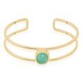 Histoire d'Or Bracelet Jonc Veina Plaqu&eacute; Or Jaune Aventurine