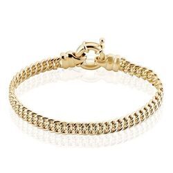 Histoire d'Or Bracelet Violette Plaqu&eacute; Or Jaune