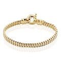Histoire d'Or Bracelet Violette Plaqu&eacute; Or Jaune