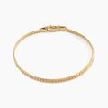 Bracelets sur Grenoble : Histoire d'Or Bracelet Messaline Plaqu&eacute; Or Jaune