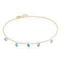 Bracelets sur Grenoble : Histoire d'Or Bracelet Myosothis Plaqu&eacute; Or Pierres