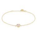 Histoire d'Or Bracelet Plaqu&eacute; Or Jaune Alais Oxyde De Zirconium