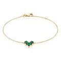 Histoire d'Or Bracelet Amazonia Plaqu&eacute; Or Jaune Oxyde De Zirconium