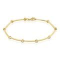 Histoire d'Or Bracelet Kaelig Plaqu&eacute; Or Jaune Oxyde De Zirconium