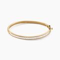 Bijoux sur Grenoble : Histoire d'Or Bracelet Jonc Frieda Plaqu&eacute; Or Jaune Oxyde De Zirconium