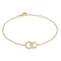 Histoire d'Or Bracelet Poeae Plaqu&eacute; Or Jaune Oxyde De Zirconium