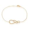 Histoire d'Or Bracelet Rajah Plaqu&eacute; Or Jaune Oxyde De Zirconium