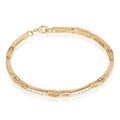 Histoire d'Or Bracelet Jonc Epiphanieae Plaqu&eacute; Or Jaune Oxyde De Zirconium