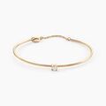 Bracelets sur Grenoble : Histoire d'Or Bracelet Jonc Plaqu&eacute; Or Jaune Nilay Oxyde De Zirconium