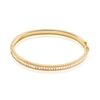 Histoire d'Or Bracelet Jonc Marie-baptistine Plaqu&eacute; Or Jaune Oxyde De Zirconium