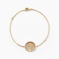 Histoire d'Or Bracelet Theolina Plaqu&eacute; Or Jaune Oxyde De Zirconium
