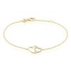 Histoire d'Or Bracelet Alexandra Plaqu&eacute; Or Jaune Oxyde De Zirconium