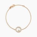 Histoire d'Or Bracelet Lila Plaqu&eacute; Or Jaune Oxyde De Zirconium