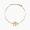 Bracelets sur Grenoble : Histoire d'Or Bracelet Kimberlie Plaqu&eacute; Or Jaune Oxyde De Zirconium