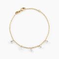 Histoire d'Or Bracelet Myosothis Plaqu&eacute; Or Oxydes De Zirconium