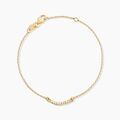 Bracelets sur Grenoble : Histoire d'Or Bracelet Plaqu&eacute; Or Kumb Oxydes De Zirconium
