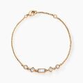 Histoire d'Or Bracelet Gold Chandelier Plaqu&eacute; Or Dor&eacute; Oxyde De Zirconium