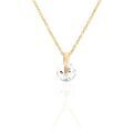 Histoire d'Or Collier Nelina Plaqu&eacute; Or Jaune Oxyde De Zirconium
