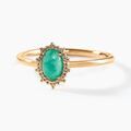 Histoire d'Or Bague Vintage Love Plaqu&eacute; Or Jaune Amazonite