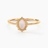 Histoire d'Or Bague Vintage Love Plaqu&eacute; Or Jaune Pierre De Lune