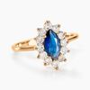 Histoire d'Or Bague Lisea Plaqu&eacute; Or Jaune Verre Et Oxyde De Zirconium