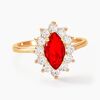 Histoire d'Or Bague Lisea Plaqu&eacute; Or Jaune Verre Et Oxyde De Zirconium
