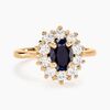 Histoire d'Or Bague Insaf Plaqu&eacute; Or Jaune Oxyde De Zirconium