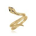Histoire d'Or Bague Yasha Plaqu&eacute; Or Jaune Spinelle Synth&eacute;tique