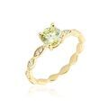 Histoire d'Or Bague Kurt Plaqu&eacute; Or Jaune Oxyde De Zirconium