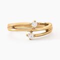 Histoire d'Or Bague Ana-lou Plaque Or Jaune Oxyde De Zirconium