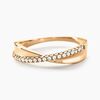 Histoire d'Or Bague Lia Plaqu&eacute; Or Jaune Oxyde De Zirconium