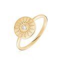 Histoire d'Or Bague Artea Plaqu&eacute; Or Jaune Oxyde De Zirconium